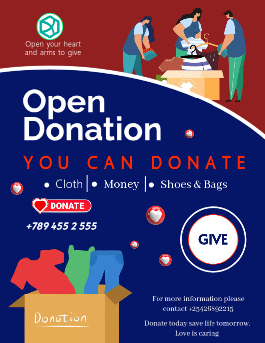 Donation Flyer Template PosterMyWall Donation Flyer Template PosterMyWall