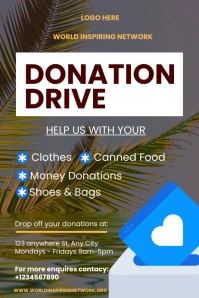 Donation Flyer Template 海报