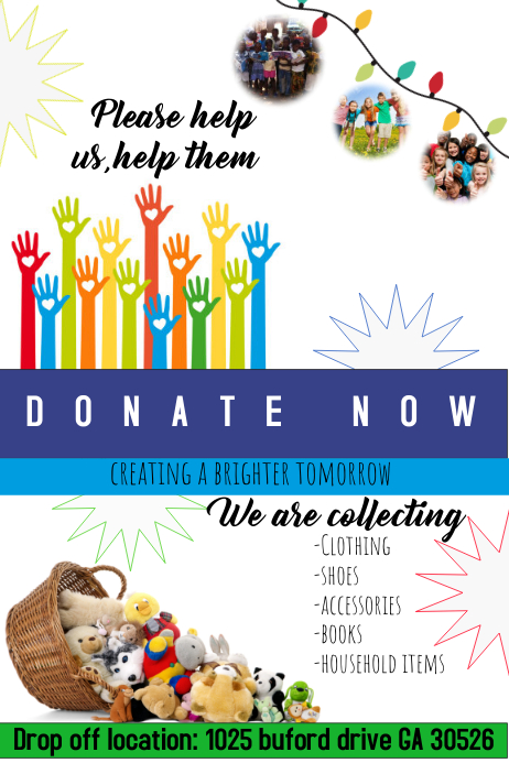 Donations Template PosterMyWall