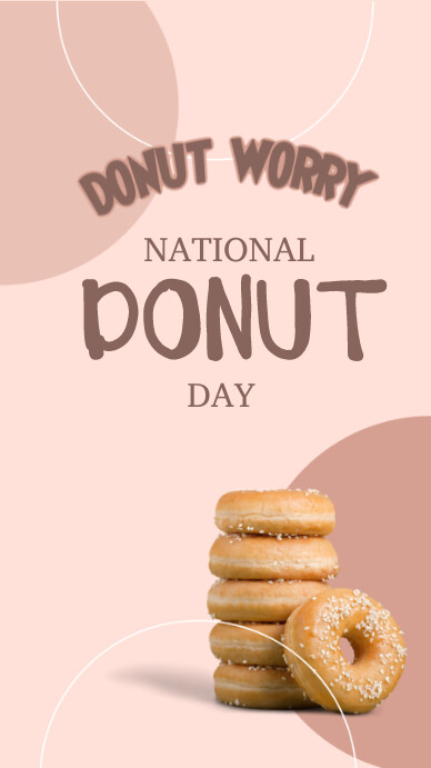 donut day Instagram 快拍 template