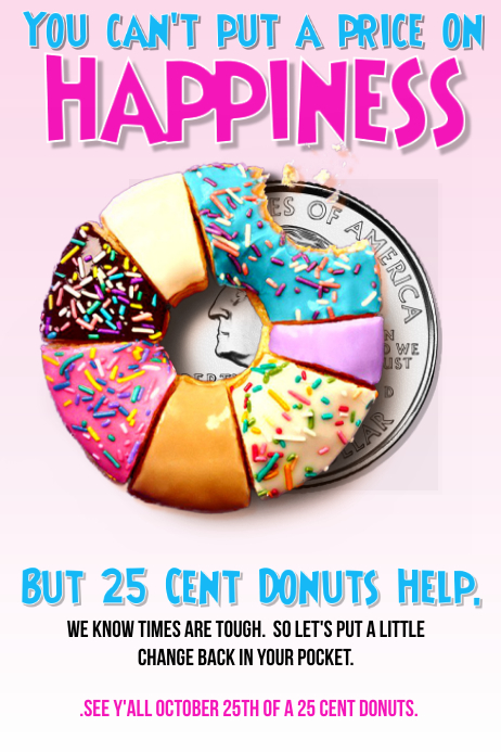 Donut Template PosterMyWall