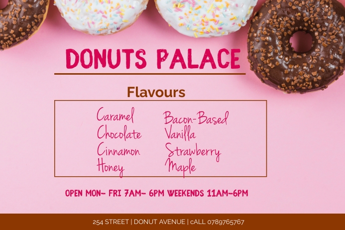 donuts Poster template