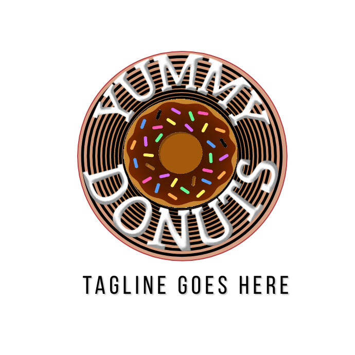 Donuts Logo template