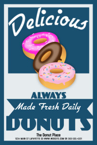 customizable design templates for donuts postermywall donut sale flyer template