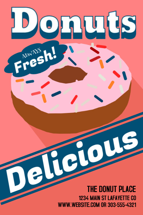 Donuts Template PosterMyWall