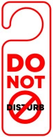 Door Hanger - Do Not Disturb template