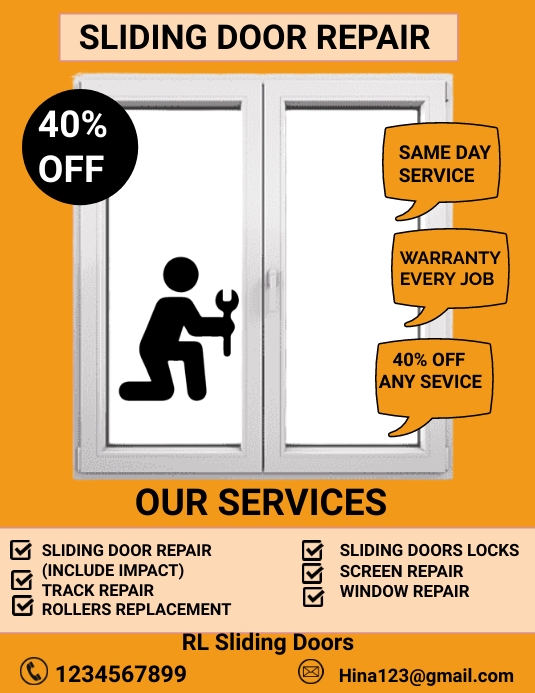 door repair flyer Template PosterMyWall