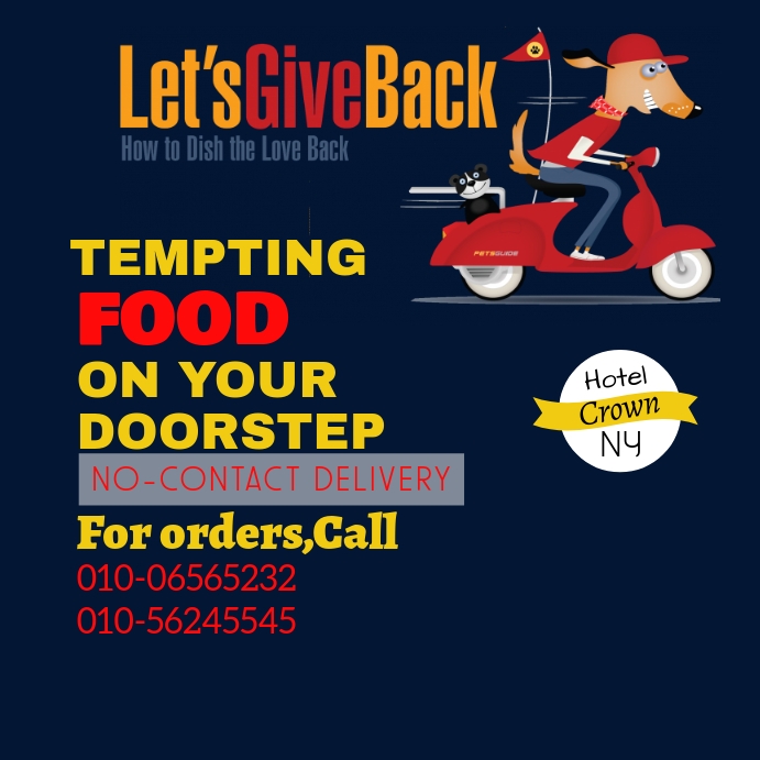 Doorstep Delivery Instagram Post template