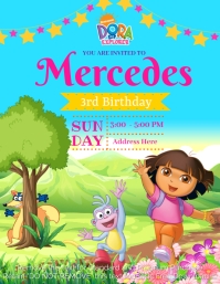 Dora The Explorer Template | PosterMyWall