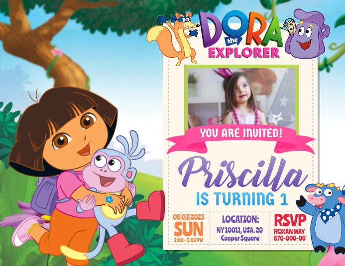 Dora The Explorer Template PosterMyWall