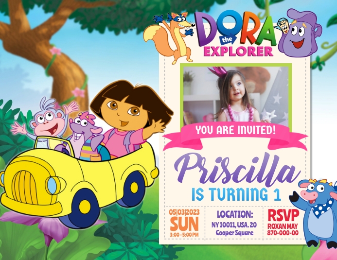 Dora First Design Dora The Explorer Templates