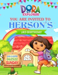 Dora The Explorer Template PosterMyWall