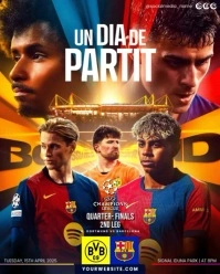 DORTMUND VS BARCELONA Instagram Portrait template