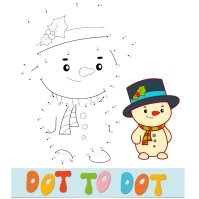 dot to dot christmas drawing game template Instagram Post