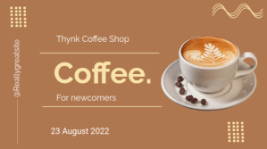 Dots Coffee Shop ilIustrated Presentation template