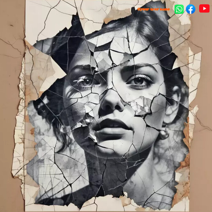 DOUBLE EXPOSURE COMPLEX ART Instagram Post template