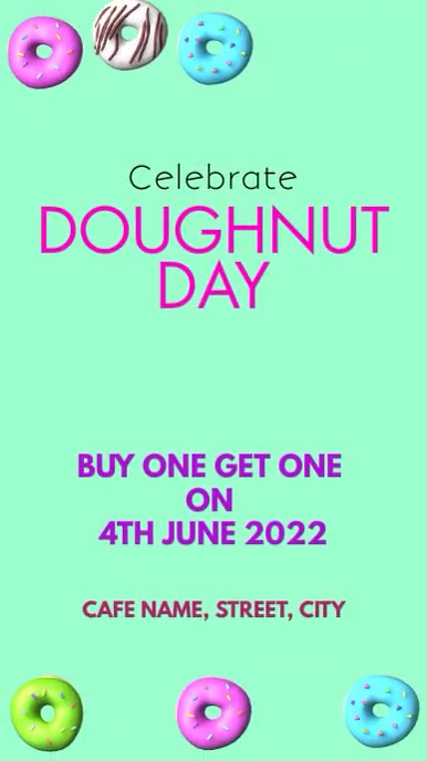 Doughnut Day Instagram Story template