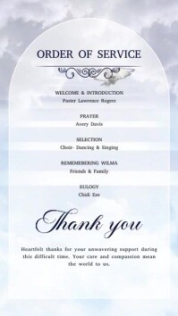 Order of Service Template PosterMyWall Order of Service Template PosterMyWall