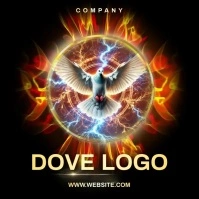 Dove bird logo design template