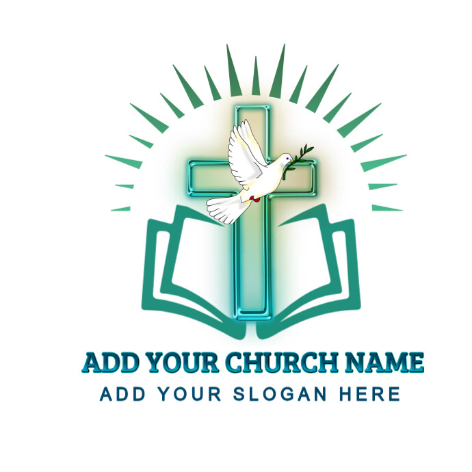 Dove-church-cross-vector-business-bible-brand- Logo 徽标 template