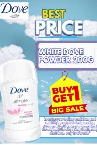 Dove deodorant advertisement Plakat template