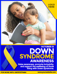 Down Syndrome Awareness Flyer template