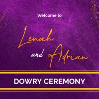 Dowry ceremony forex board Instagram Post template