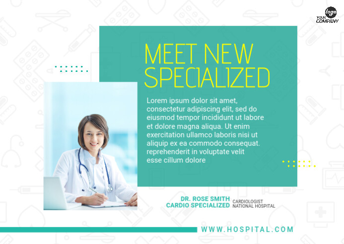 Dr, Introduction Template Postcard