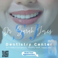 Dental Appointment Promo – Modern Dentist Flyer for Clinic Marketing Quadrato (1:1) template
