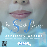 Grey Dental Appointment สี่เหลี่ยมจัตุรัส Template