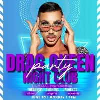 Drag Queen Night Club Party Instagram na Post template