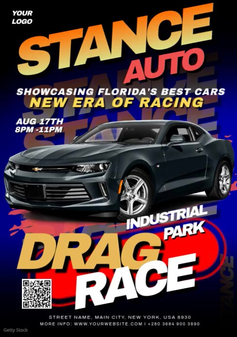 Drag Race A4 template
