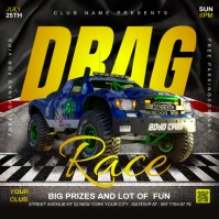 Drag race plate Square (1:1) template