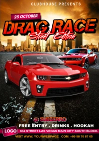 drag race posters A5 template