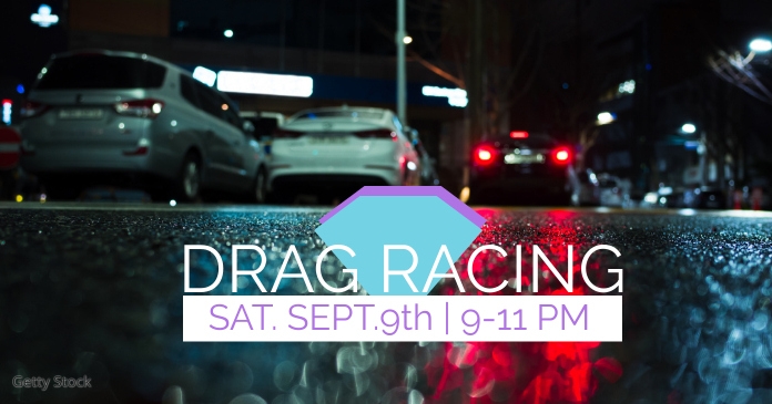 Drag Racing Car Event Banner Template | PosterMyWall