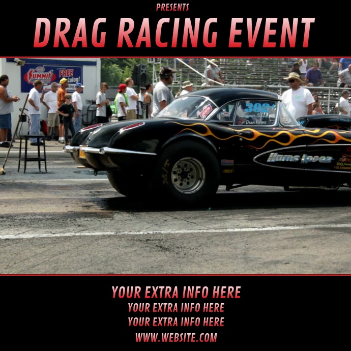 DRAG RACING EVENT Template | PosterMyWall