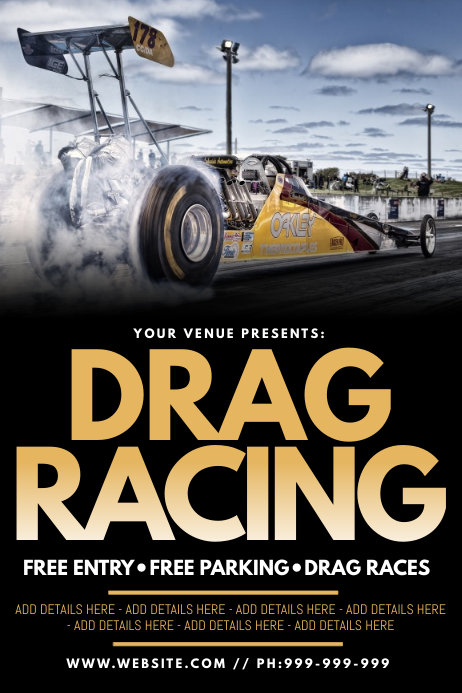 Copy of Drag Racing Poster | PosterMyWall