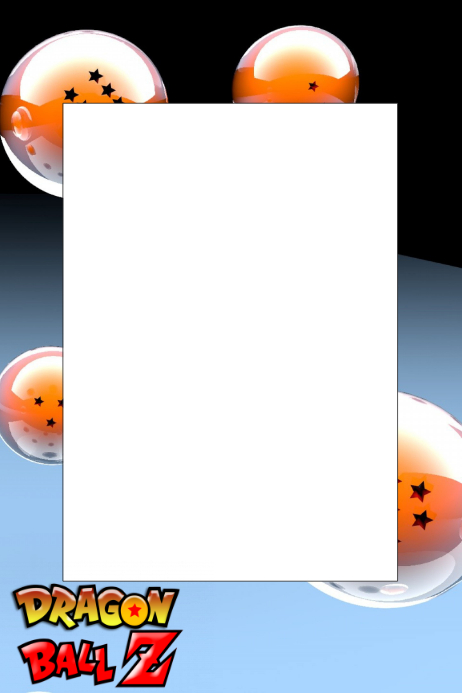 Dragon Ball Z Party Frame Template Postermywall
