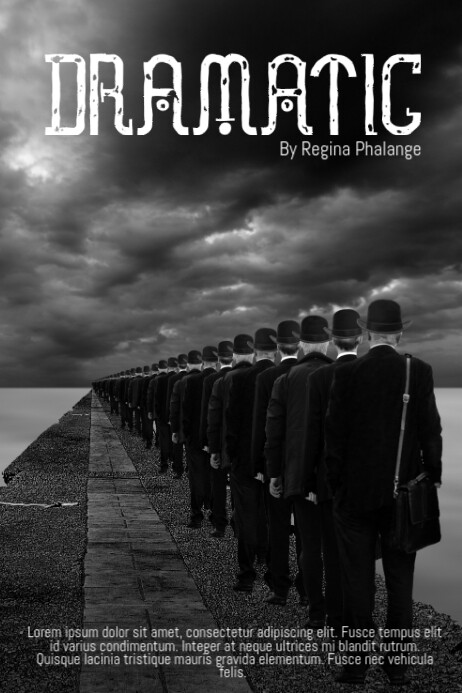 Dramatic Man War Black And White Book Cover Movie Film