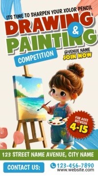 Drawing & Painting Competition Instagram Reel template