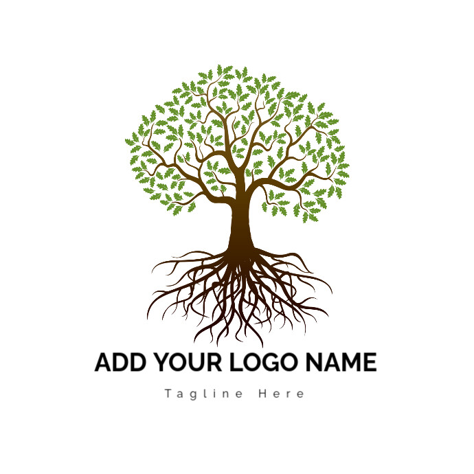 Modèle Drawing Tree Roo Logo | PosterMyWall