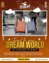 Dream Holiday Travel Flyer (US Letter) template