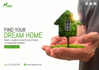 Dream Home Ad Postcard template