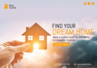 Dream Home Ad Cartolina template