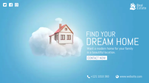 Blauw Real Estate Promotion Twitter Post Template