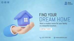 Bleu Real Estate Promotion Twitter Post Template