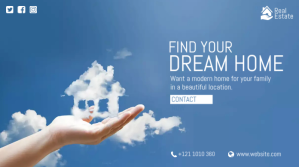 Blauw Real Estate Promotion Twitter Post Template