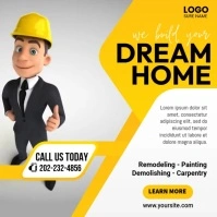 Dream Home Animation Pos Instagram template
