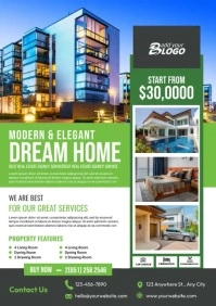 Dream Home For Sale Flyer Template A4
