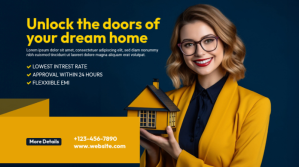 Dream Home Twitter Post template